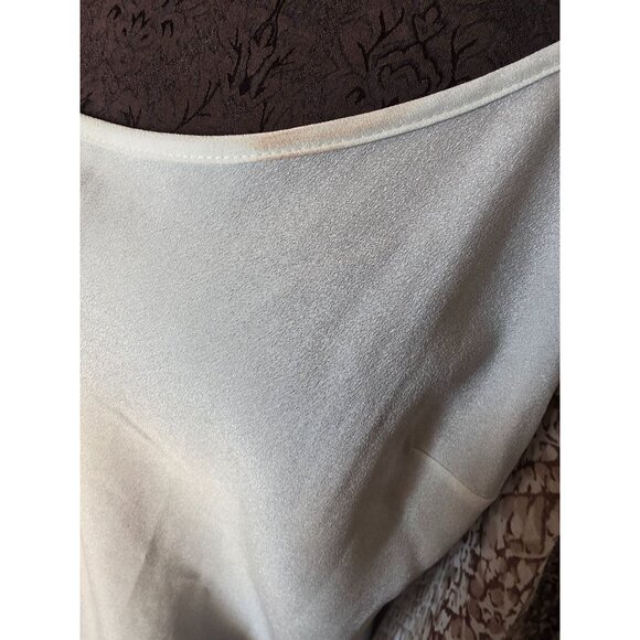 Talbots Womens Blouse Size 12P Snake Print Sheer Long Sleeve Button Front NWT - Picture 9 of 11